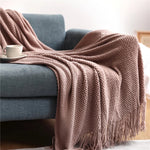 Throw Blanket Chunky Knit Machine Washable