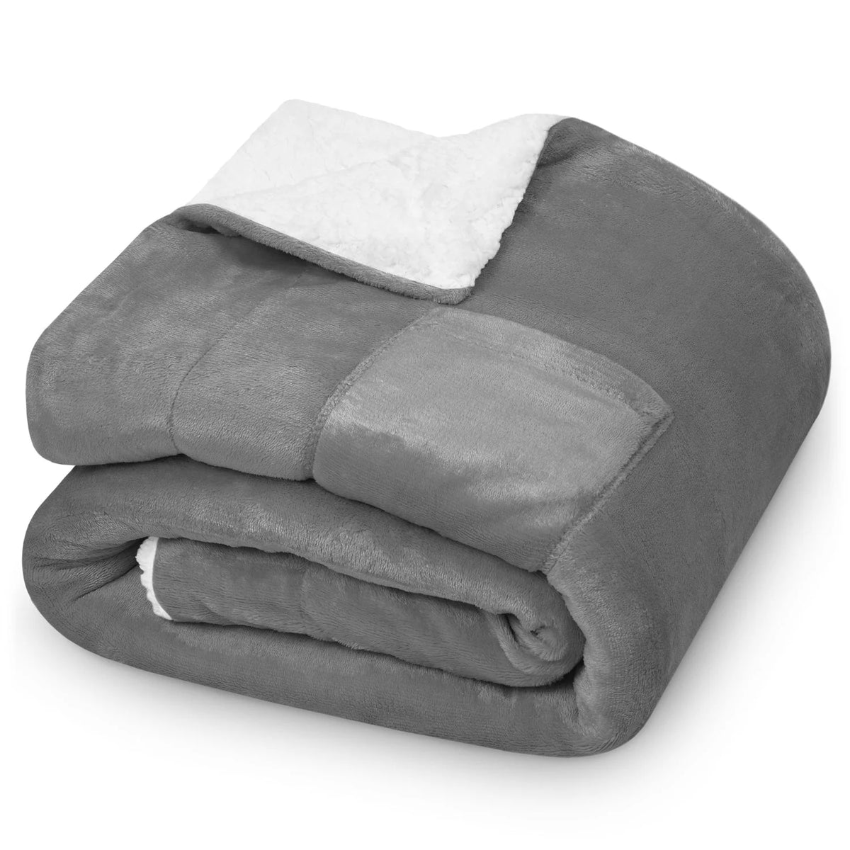 Throw Blanket Double-Sided Plush & Flannel Cozy Warmth