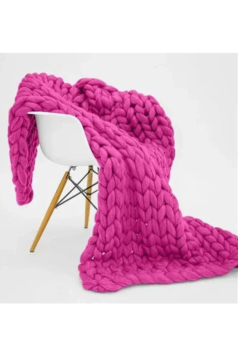Throw Blanket Extra-Soft Chunky Braided Polyester
