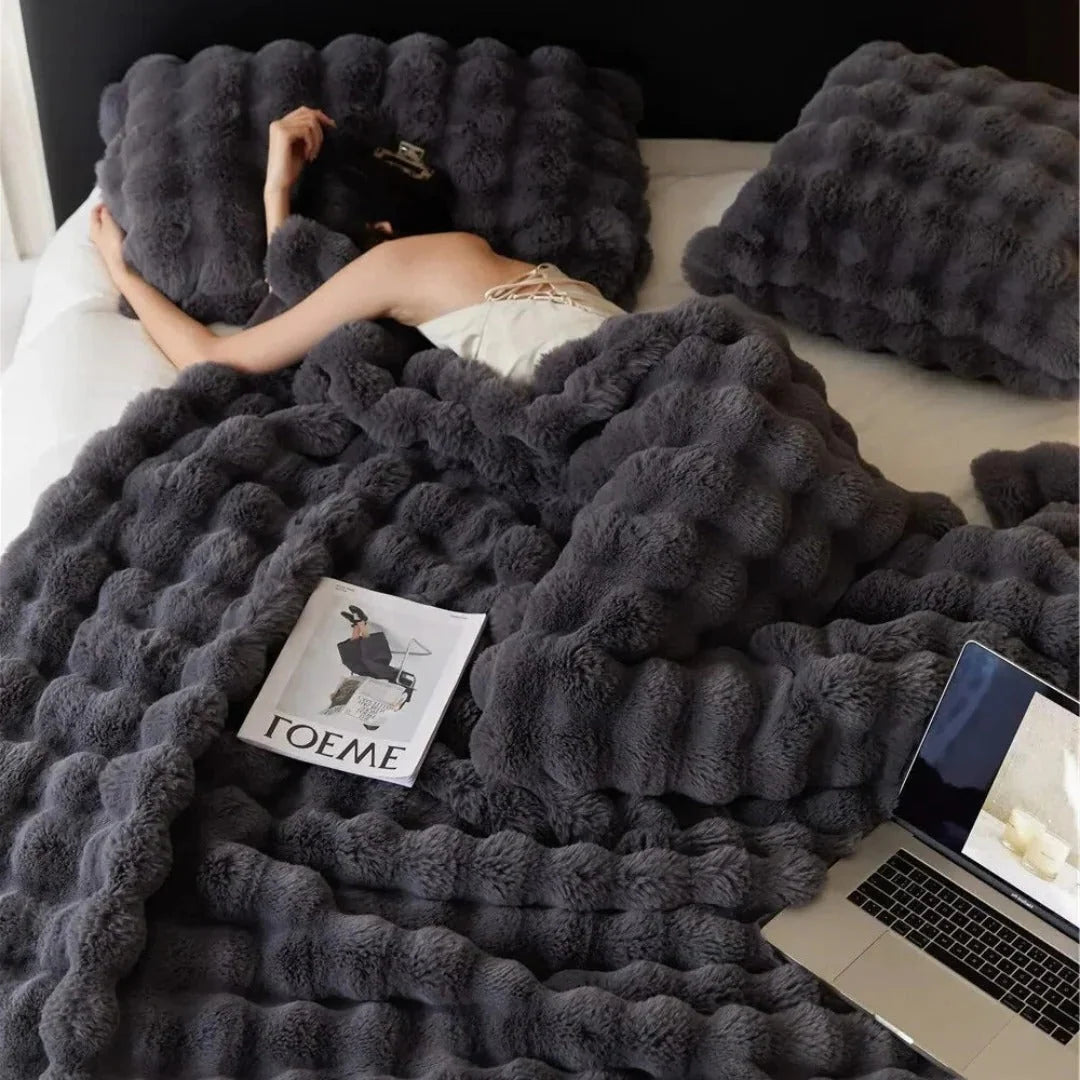 Throw Blanket Plush Lightweight Machine Washable
