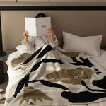Throw Blanket Soft Microfiber Lightweight Machine Washable & Quick-Drying