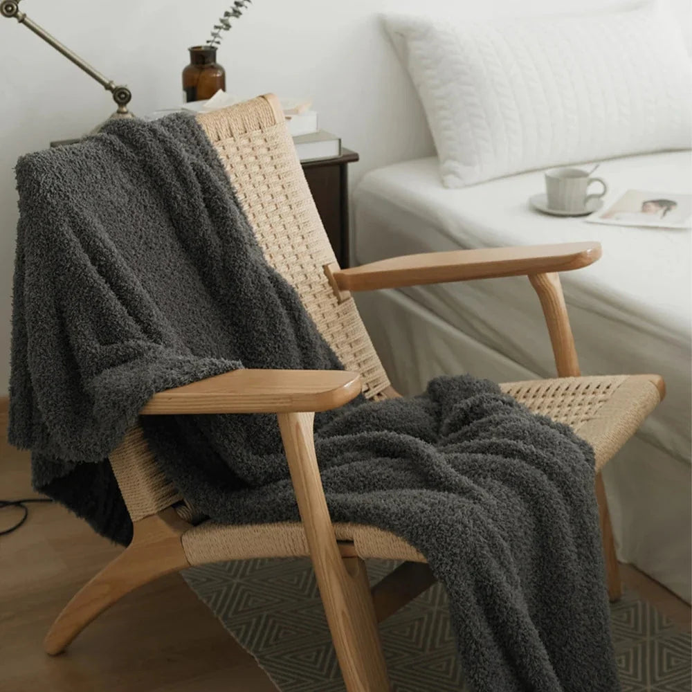 Throw Blanket Soft Pilling-Resistant Microfiber Machine-Washable
