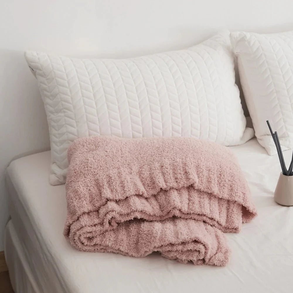 Throw Blanket Soft Pilling-Resistant Microfiber Machine-Washable