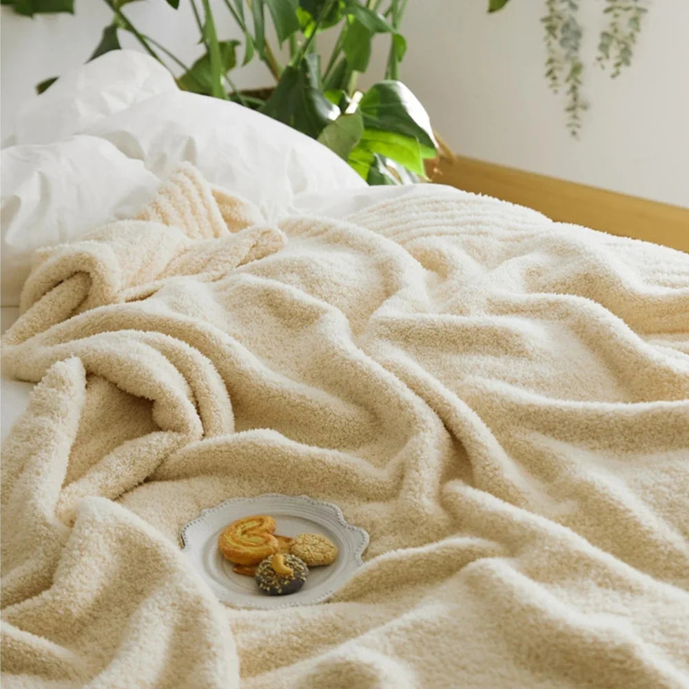 Throw Blanket Soft Pilling-Resistant Microfiber Machine-Washable