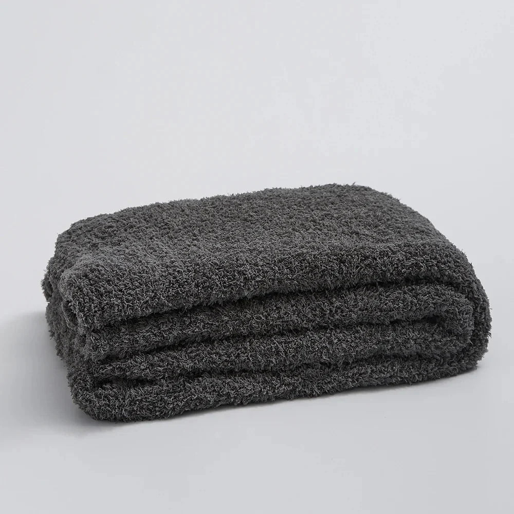 Throw Blanket Soft Pilling-Resistant Microfiber Machine-Washable