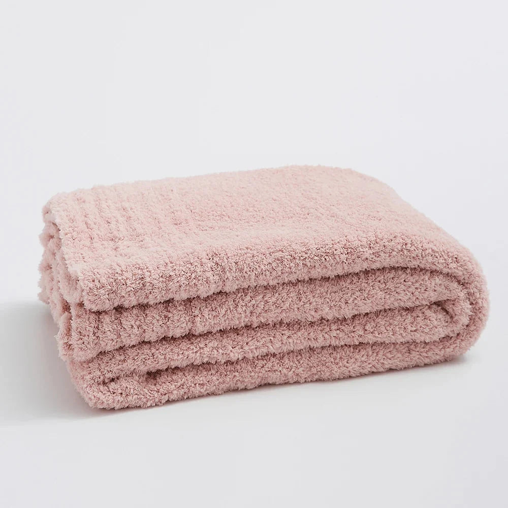 Throw Blanket Soft Pilling-Resistant Microfiber Machine-Washable