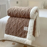 Throw Blanket Ultra-Soft Reversible Sherpa & Fleece