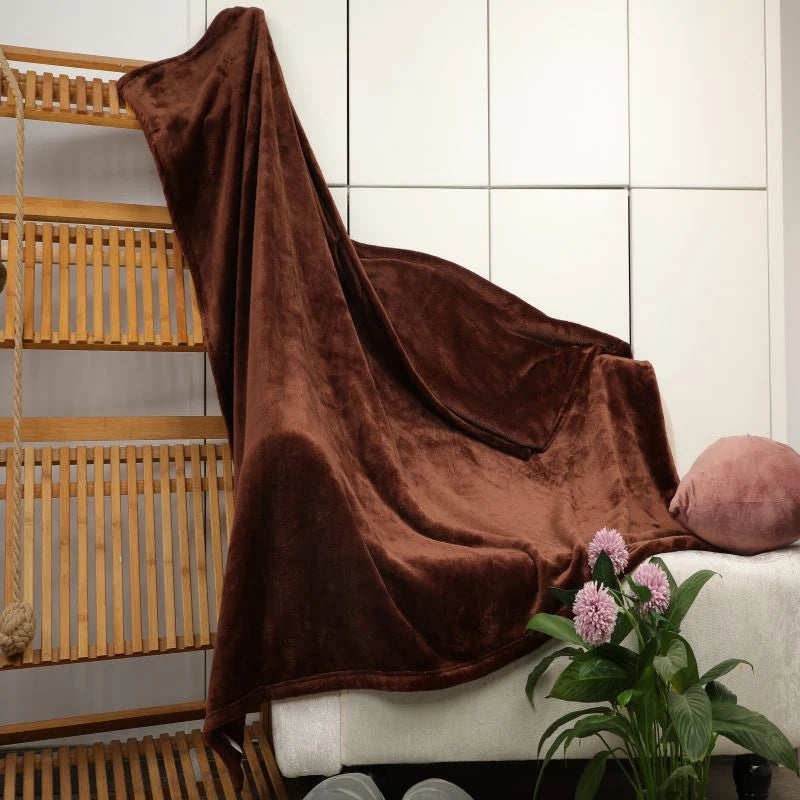 Throw Blanket Velvet Soft Machine Washable Cozy Warmth