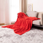 Throw Blanket Waffle Knit Microfiber Lightweight Machine Washable