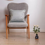 Throw Cushion Velvet Contrast Piping Removable Cover