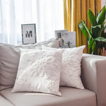 Throw Pillow Cover Chenille Tufted Snowflake Concealed Zipper