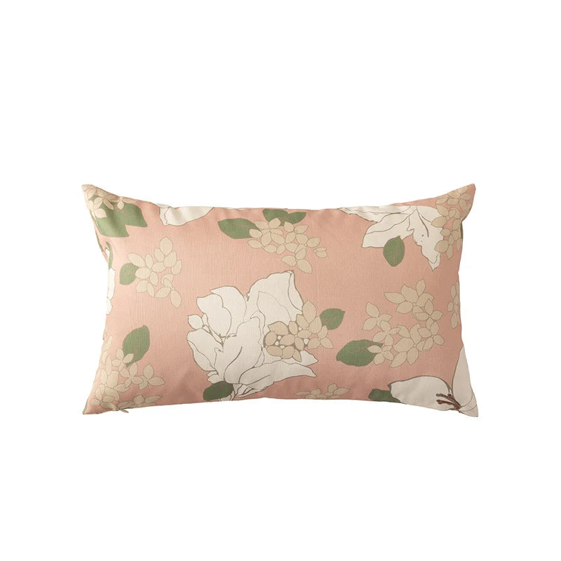 Throw Pillow Cover Cotton Canvas Hand-Tufted Embroidery Concealed Zipper