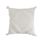 Throw Pillow Cover Diamond Tufted Tassel Corners