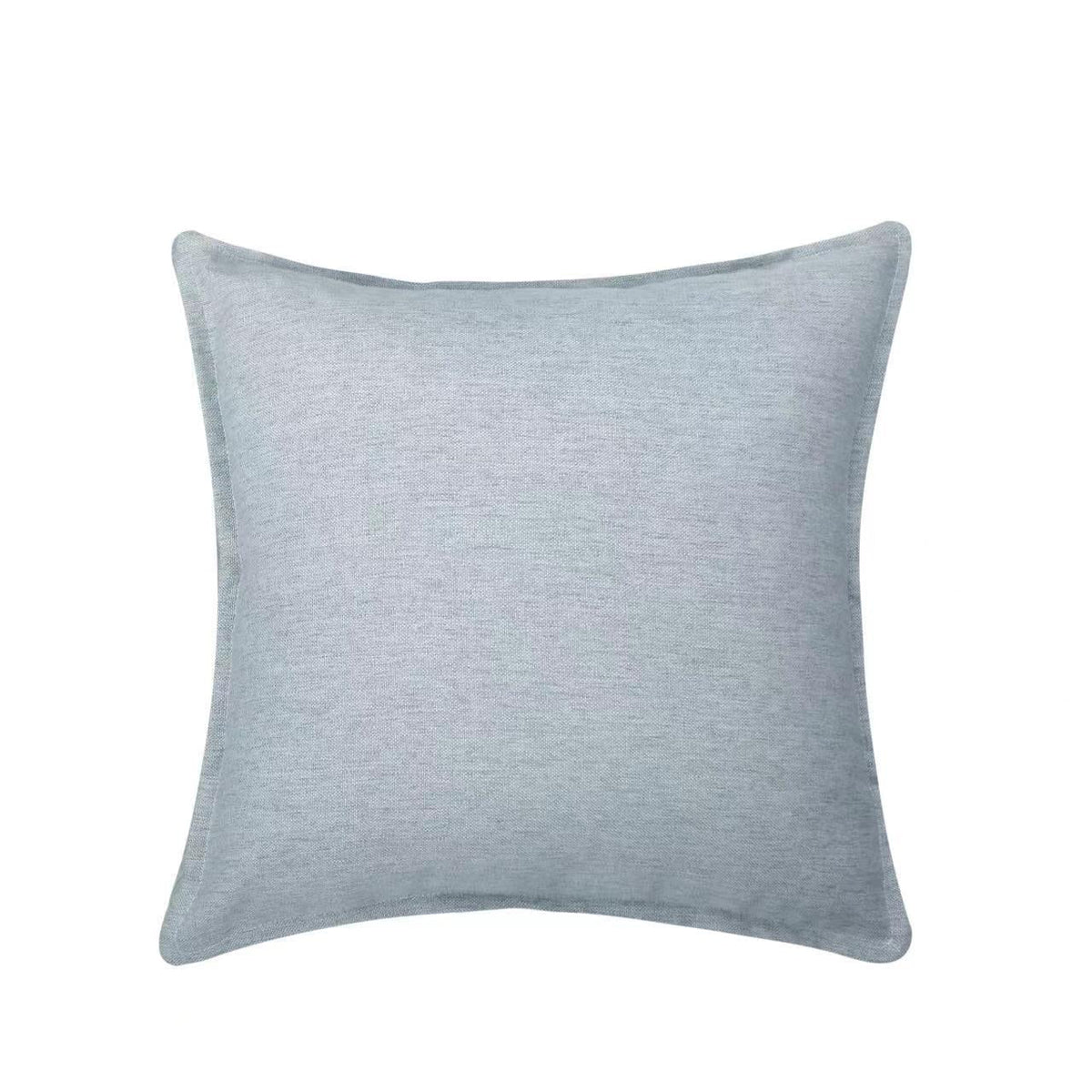 Throw Pillow Cover Linen-Blend Piped Edge & Hidden Zipper