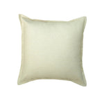 Throw Pillow Cover Linen-Blend Piped Edge & Hidden Zipper
