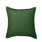 Throw Pillow Cover Linen-Blend Piped Edge & Hidden Zipper