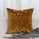 Throw Pillow Cover Low-Pile Velvet Embossed Jacquard Hidden Zipper