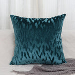 Throw Pillow Cover Low-Pile Velvet Embossed Jacquard Hidden Zipper