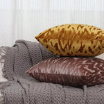 Throw Pillow Cover Low-Pile Velvet Embossed Jacquard Hidden Zipper