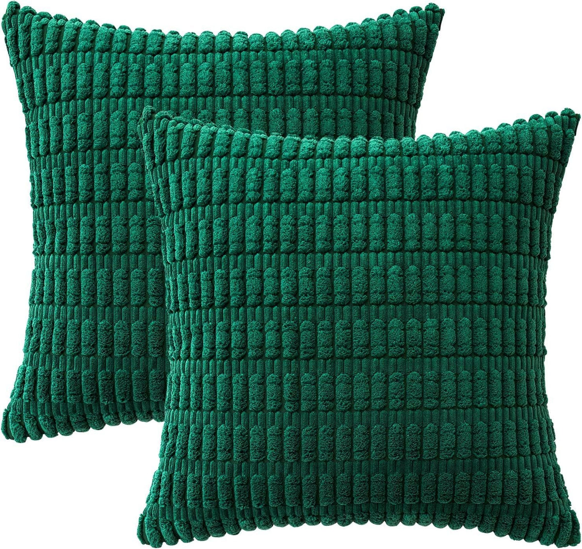Throw Pillow Cover Pair Textured Chenille Machine Washable