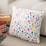 Throw Pillow Cover Plush Velvet Gold Foil Hidden Zipper