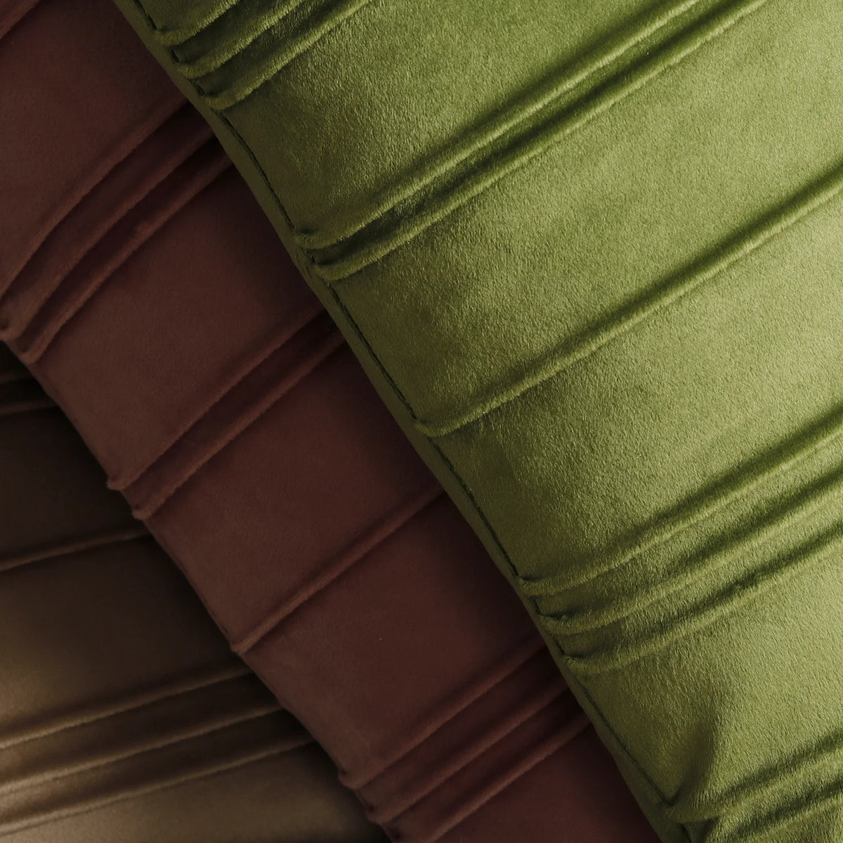 Throw Pillow Cover Plush Velvet Vertical Pintuck Hidden Zipper