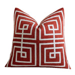 Throw Pillow Cover Raised Chenille Cotton-Linen Concealed Zipper