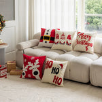 Throw Pillow Cover Raised Chenille Embroidery Hidden Zipper