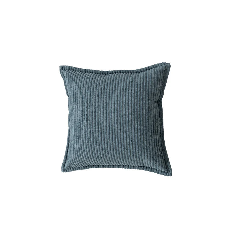 Throw Pillow Cover Ribbed Corduroy Concealed Zipper