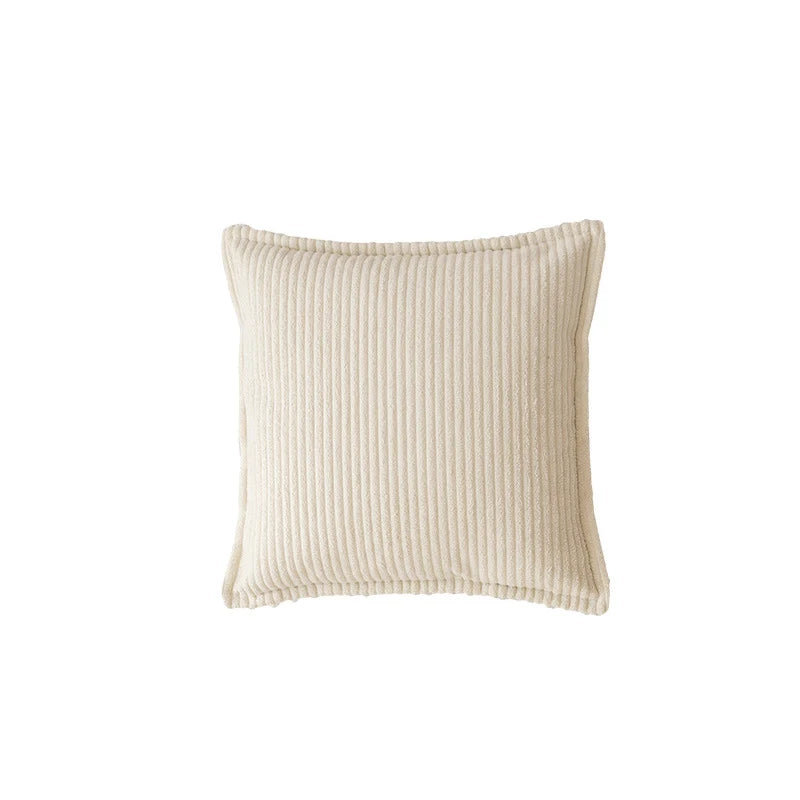 Throw Pillow Cover Ribbed Corduroy Concealed Zipper