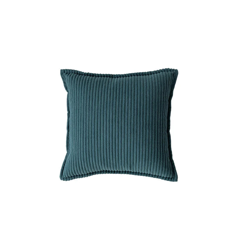 Throw Pillow Cover Ribbed Corduroy Concealed Zipper