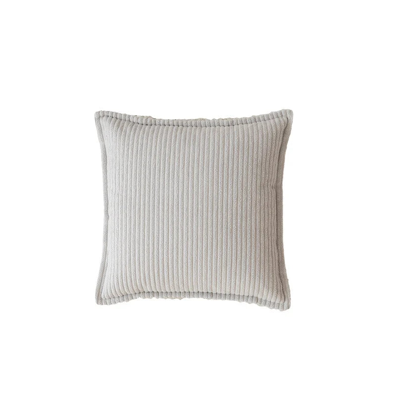 Throw Pillow Cover Ribbed Corduroy Concealed Zipper