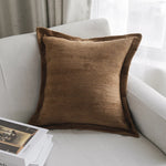 Throw Pillow Cover Ribbed Corduroy Hidden Zipper Machine Washable
