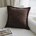 Throw Pillow Cover Ribbed Corduroy Hidden Zipper Machine Washable