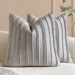 Throw Pillow Cover Soft-Touch Velvet Pintuck Pleats Hidden Zipper