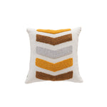 Throw Pillow Cover Tufted Quatrefoil Cotton With Tassels