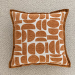 Throw Pillow Cover Woven Houndstooth Concealed Zipper