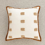 Throw Pillow Cover Woven Houndstooth Concealed Zipper