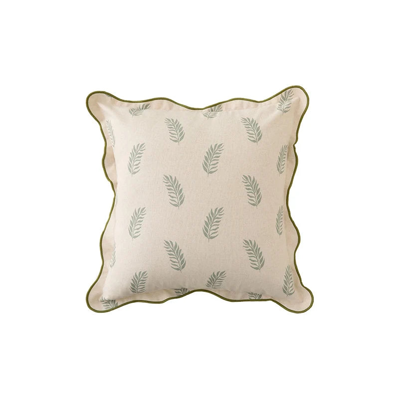 Throw Pillow Floral Print Removable Cover & Hypoallergenic Fill