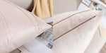 Throw Pillow Geometric Pleat Velour Removable Washable Cover