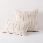Throw Pillow Geometric Pleat Velour Removable Washable Cover