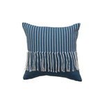 Throw Pillow Hand-Tufted Cotton-Blend Removable Cover