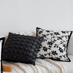 Throw Pillow Jacquard Tree Motif Removable Cover