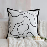 Throw Pillow Jacquard Tree Motif Removable Cover