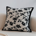 Throw Pillow Jacquard Tree Motif Removable Cover