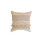 Throw Pillow Macramé Trim & Fringe Removable Cover