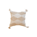 Throw Pillow Macramé Trim & Fringe Removable Cover