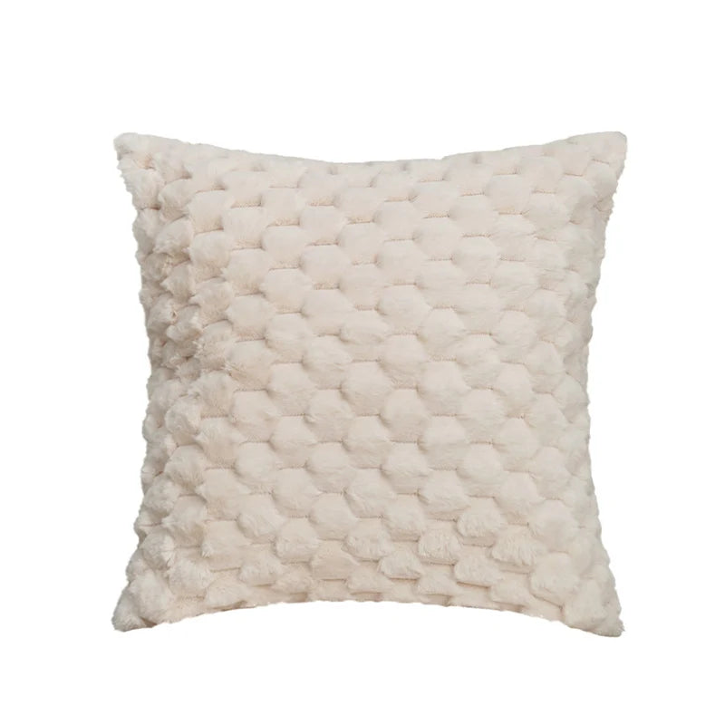 Throw Pillow Plush Teddy Fleece 18x18 Machine Washable