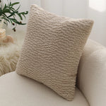 Throw Pillow Plush Teddy Fleece 18x18 Machine Washable
