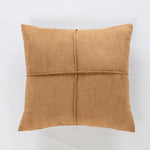 Throw Pillow Ribbed Grid Plush Faux Fur